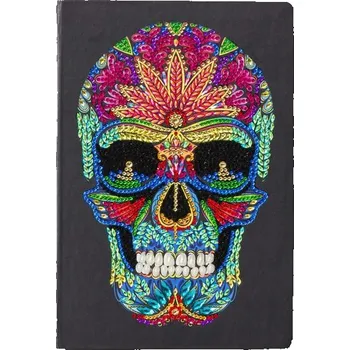 kreativní sada Diamantové malování blok Lebka