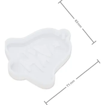 Forma na odlévání Manumi Silikonová forma na odlévání kreativní hmoty zvoneček 71x63x8mm