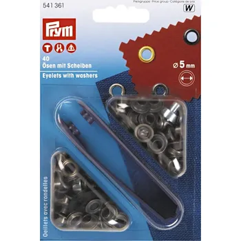 Průchodky 5 mm s podložkou - 2222 staromosaz