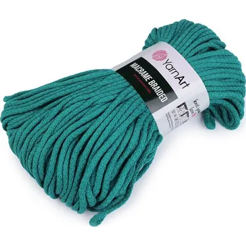 Příze Macrame Braided 250 g Pletací příze - 8 (783) zelený tyrkys