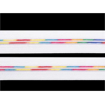 Zip Duhový zip spirálový metráž šíře 5 mm - bílá