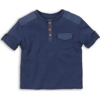 Kojenecké oblečení Tričko chlapecké s krátkým rukávem, Minoti, CACTUS 7, modrá - 74/80 | 9-12m