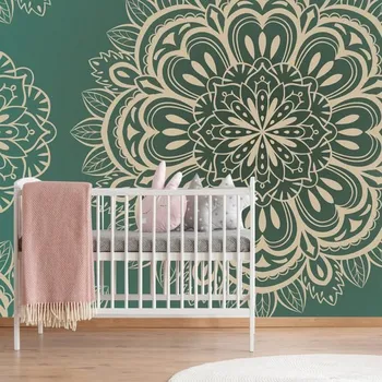 Tapeta Dovido Tapeta Mandala na tyrkysovém pozadí