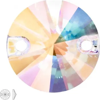 Dětské navlékací korálky Preciosa MC našívací Rivoli 12 mm Crystal AB