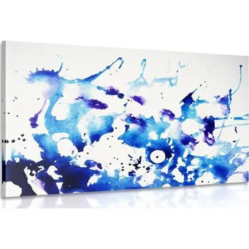 Obraz Dovido Obraz modrý akvarel v abstraktním provedení