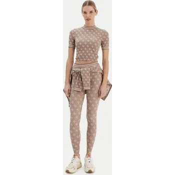Dámské legíny Guess Legíny V5BB13 K2000 Hnědá Slim Fit M_L