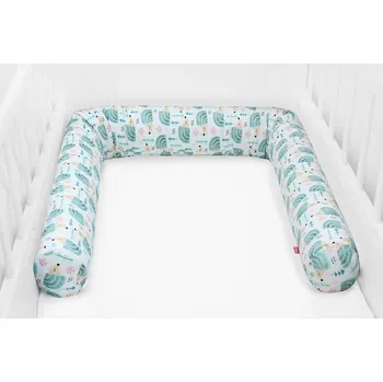 Dětsný nábytek Scamp mantinel do postýlky válec (HedgehogGreen) - 3×70 cm