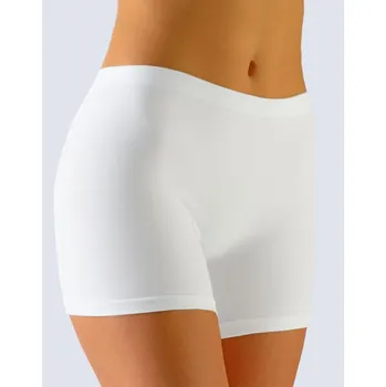 Kalhotky Dámské boxerky vyšší, kratší nohavička, bezešvé, Bamboo 03009P - bílá - M/L