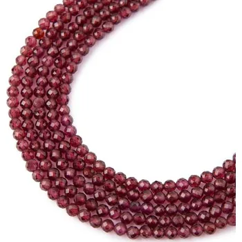Dětské navlékací korálky Korálky z minerálu Granát 2 mm broušené