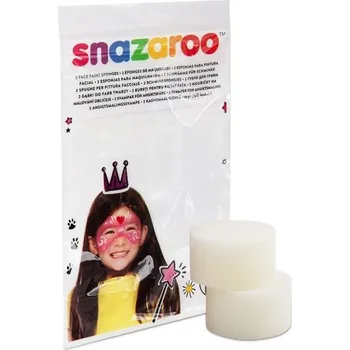 Výtvarná barva Snazaroo houbička na barvy na obličej bílá 2ks