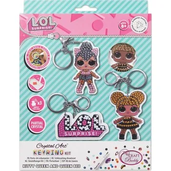 Diamantové malování Diamantové malování sada klíčenek L.O.L. Surprise 2 ks