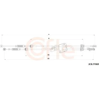 Převodovka Tažné lanko, ruční převodovka COFLE 2CB.TY007