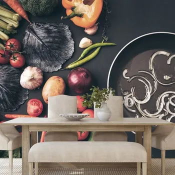 Tapeta Dovido Fototapeta kulinářské umění Černá
