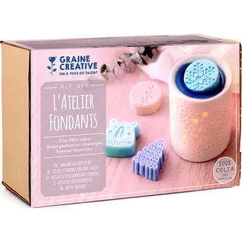 kreativní sada Graine Creative Sada na výrobu vonných vosků s aromalampou se zimní tematikou