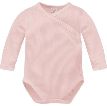 Kojenecký body PINOKIO Body zavinovací žebrované Lovely Day Rose - 62