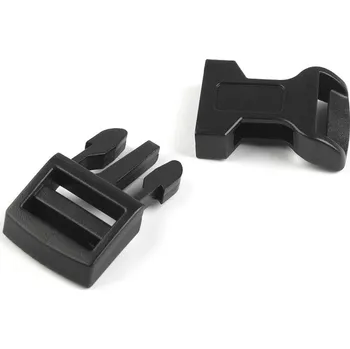 Spona trojzubec šíře 15 mm prohnutá 5 párů - černá