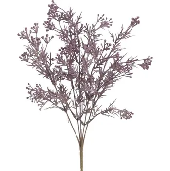 umělá květina Umělá větvička Broom Bloom švestková