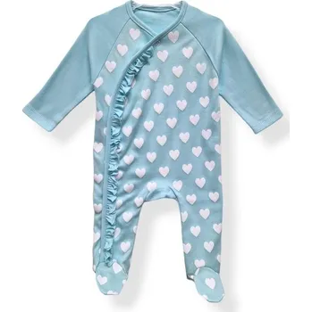 Lili Royal Baby Overal s volánkem Love TYRKYSOVÁ - 56