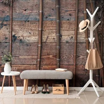 Tapeta Dovido Samolepící tapeta exotický bambus na dřevě