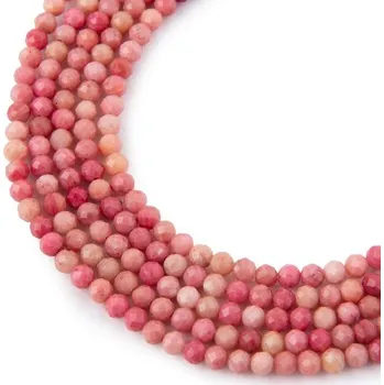 Dětské navlékací korálky Korálky z minerálu Rodonit 4 mm broušené
