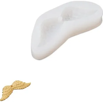 kreativní sada Manumi Silikonová forma pro kreativní hmoty na ozdobu andělská křídla 110x50x15mm