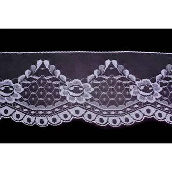 Krajka Krajka silonová 0109 šíře 14cm bílá METRÁŽ