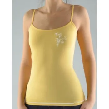 Dámská košilka, úzká ramínka, bezešvé, s potiskem Bamboo 08989P - angreštová bílá - L/XL