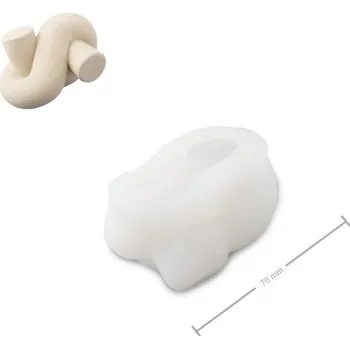 kreativní sada Manumi Silikonová forma na odlévání kreativní hmoty uzel 76x53x58mm