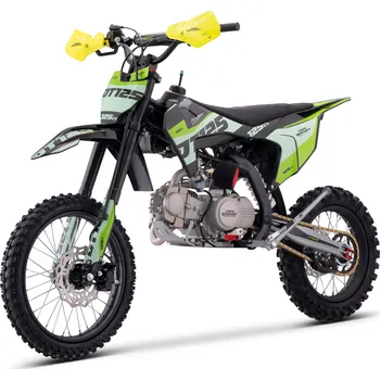 malá motorka Pitbike MiniRocket Dorado DT125 4T 17/14 CROSS řazení se spojkou, sedlo 86cm zelený