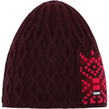 Pokrývka hlavy zimní čepice nadměrná EISBÄR Karla OS MÜ, chianti-fuchsia-port
