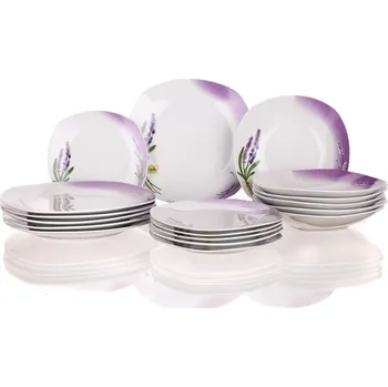 Talíř sada jídelní LAVENDER square 18díl. porcelánová 7.58 Kg MTA MAXMIX Sklad14 368962 (7.58 Kg Výška přepravní: 26,5 cm MTA MAXMIX Sklad14 368962)