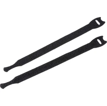 Stahovací páska Stahovací páska na suchý zip délka 20 cm balení 10 KUSŮ - černá