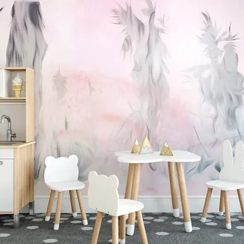 Tapeta Dovido Samolepící tapeta pastelová abstrakce lesa