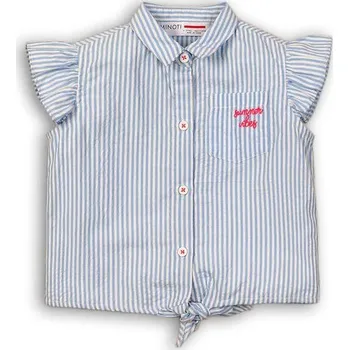 Košile dívčí na zavazování, Minoti, Hut 5, modrá - 80/86 | 12-18m