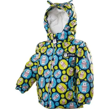 Kojenecká bunda bunda zimní s kožíškem, Pidilidi, PD1035-04, modrá - 80 | 1rok