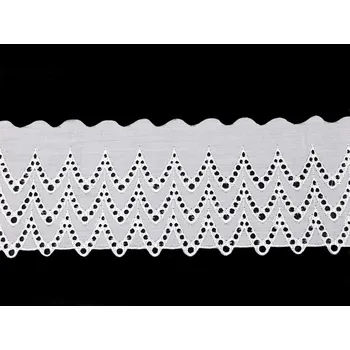 Krajka Madeira - štykování šíře 10 cm METRÁŽ - bílá