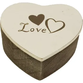Úložný box Box srdce D1575 - 9,5 x 4,7 x 8,5 cm