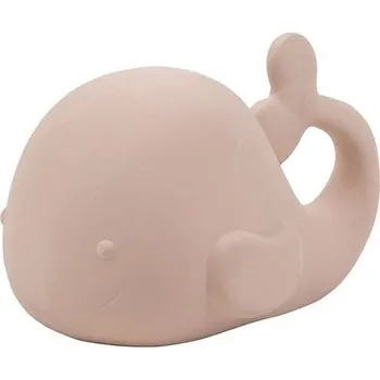 Hračka pro nejmenší Nattou Hračka do vody velryba Pink 11 cm