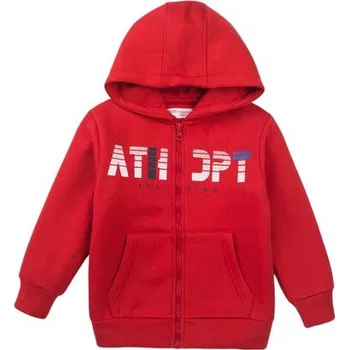 Chlapecká mikina Mikina chlapecká s kapucí, Minoti, 7BZTHRU 3, červená - 110/116 | 5/6let