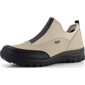 Dámské polobotky Rieker polobotky s předním zipem a membránou krémové L7153-60 - 41 | P677652