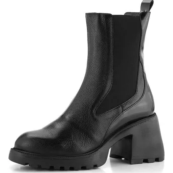 Dámské kozačky Wonders chelsea kotník na podpatku Negro G-6705 - 38 | P678535