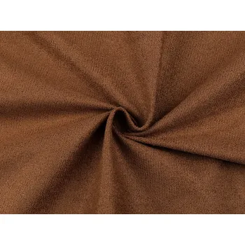 Úplet / imitace broušené kůže METRÁŽ - 6 hnědá světlá