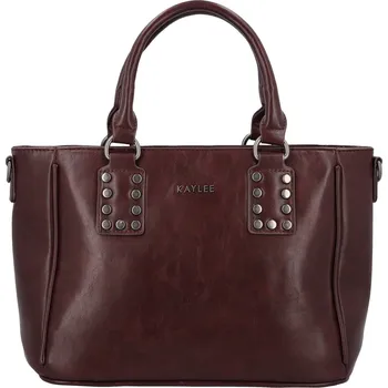 Kabelka Trendy dámská koženková kabelka do ruky Liliane, tmavě vínová