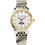 Frederique Constant Slimline Ladies Moonphase Quartz FC-206MPWD1S3B + 5 let záruka a dárek ZDARMA