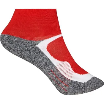 Pánské ponožky James & Nicholson (Daiber) Sportovní ponožky kotníkové JN210 - Červená | 42-44