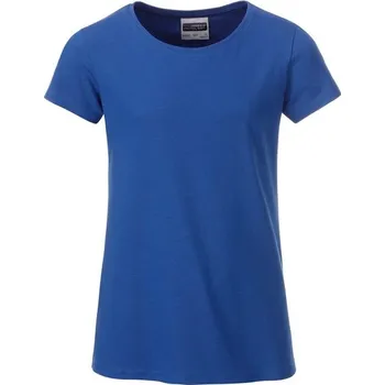 Dívčí tričko James & Nicholson (Daiber) Klasické dívčí tričko z biobavlny 8007G - Královská modrá | S