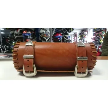 Zavazadlo na motocykl Turínek TURÍNEK kožená rolka bez zdobení BROWN