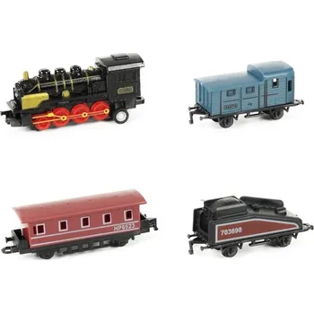 Vláček a vláčkodráha Vlak kovový mini 4 druhy - A