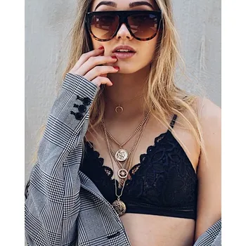 Podprsenka BeChick Černá krajková podprsenka Flower Bunch BeChick ❤