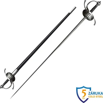 Replika zbraně COLD STEEL Ribbed Shell Swept Hilt Rapier